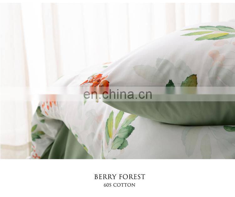 RAWHOUSE Home textile printed 4PCS 100% cotton bedding sets luxury