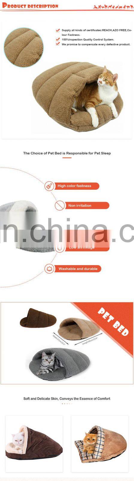 Factory Direct Sales Lovely Warm Triangle Cat Nest Kennel Dog Pet Sleeping Bag