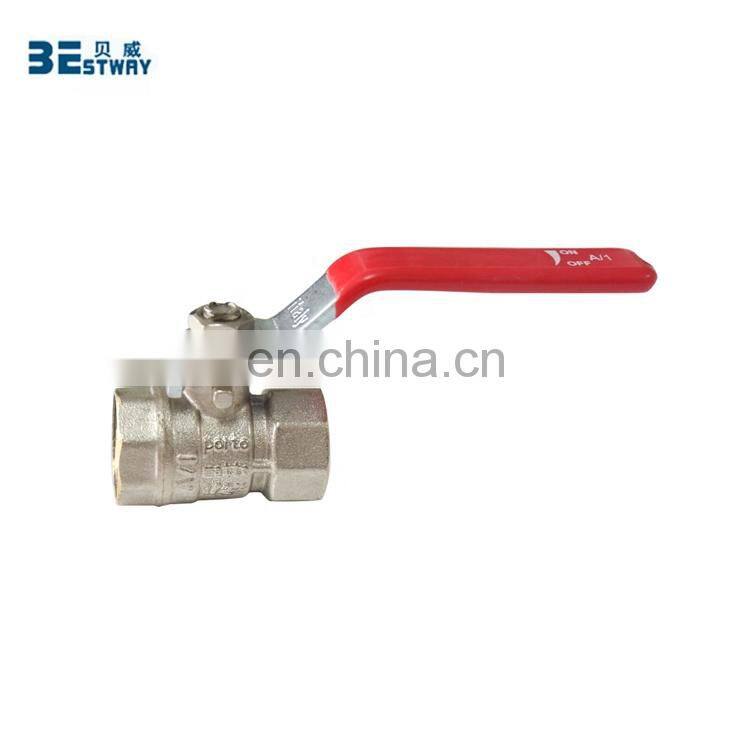 New technique DN25 brass ball valve with lighter weight