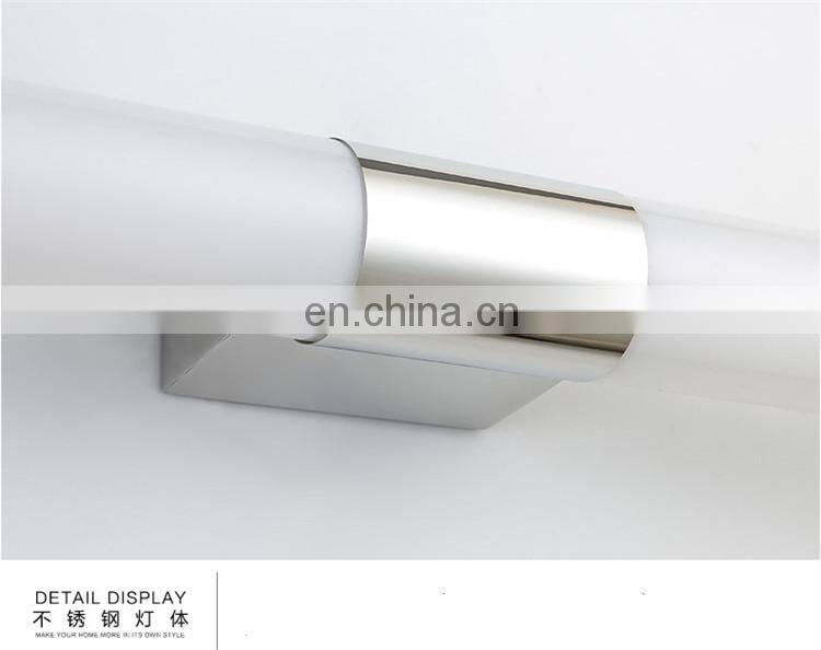 Simple design color-changing acrylic led bathroom mirror light