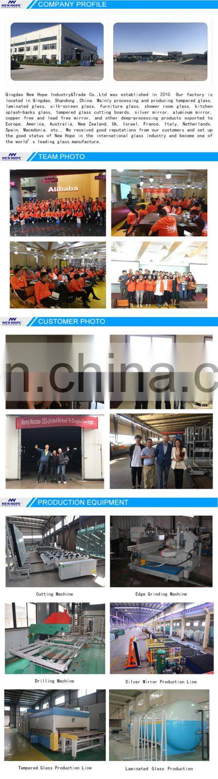 Beveled clear tempered glass table tops price glass for building