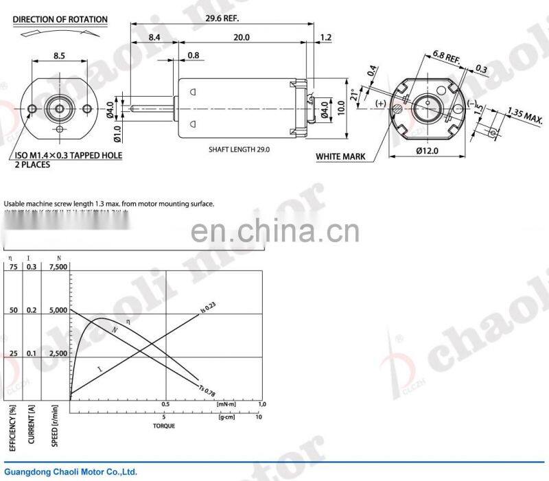3v micro generator CL-FFN30 for mini electric toys