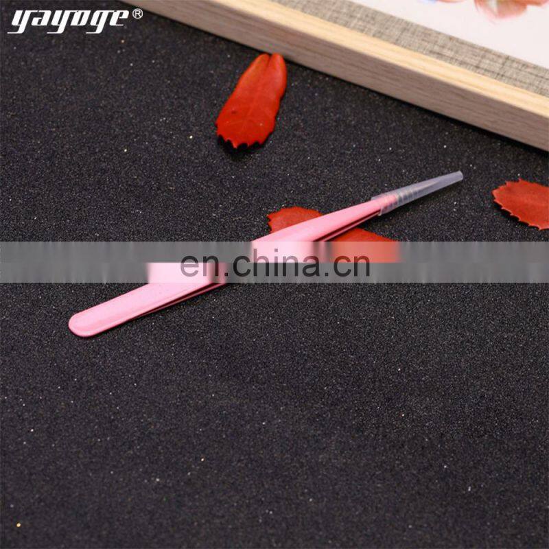 Yayoge Custom Stainless Steel Manicure Nail Tweezer With Cheapest Price Eyelash Extension Tweezers Nail Tools Supplier