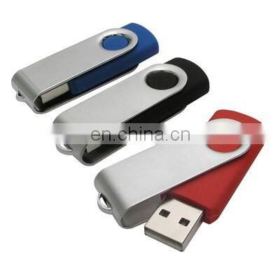 Hot selling 16GB 32GB Swivel USB Flash Drive Custom Logo twister USB