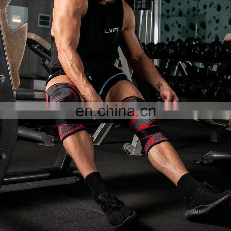 Custom Logo Quality Elastic Sports Knee Pad Breathable Fitness Knee Sleeve Guards Rodilleras y Coderas Knee Support Belt Kneepad