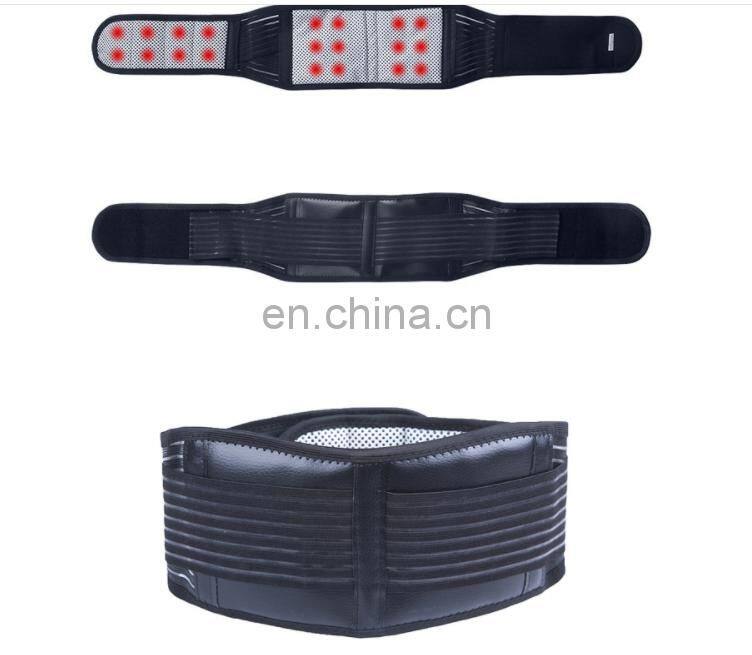 Adjustable Tourmaline Self-heating Magnetic Therapy Waist Support Belt Belt Lumbar Back Waist Support Brace Double Banded