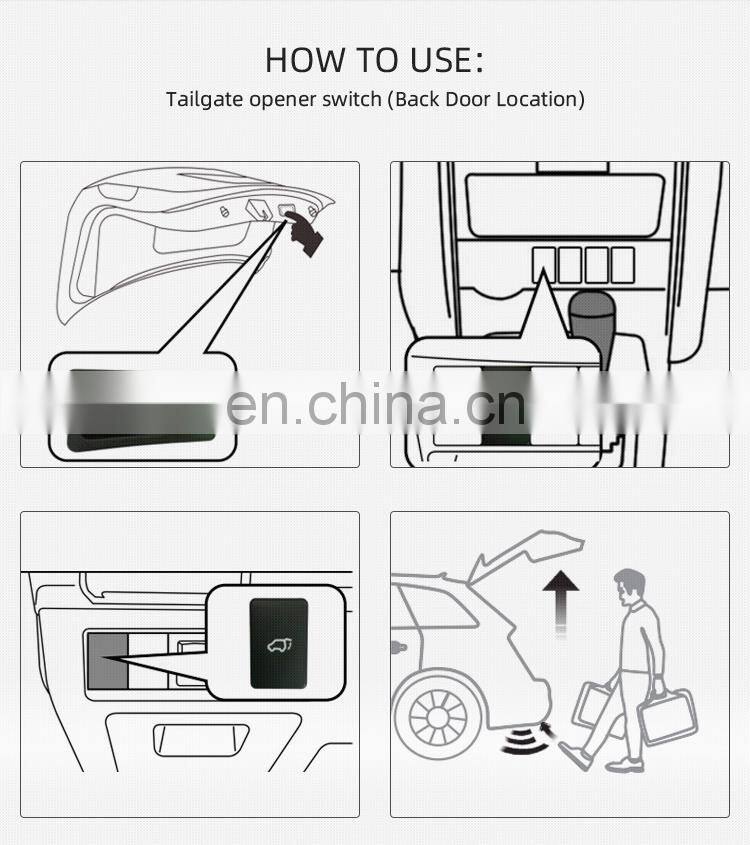 Electric tailgate auto parts tail door accessories SUV foot sensor automatic lifting for Subaru XV