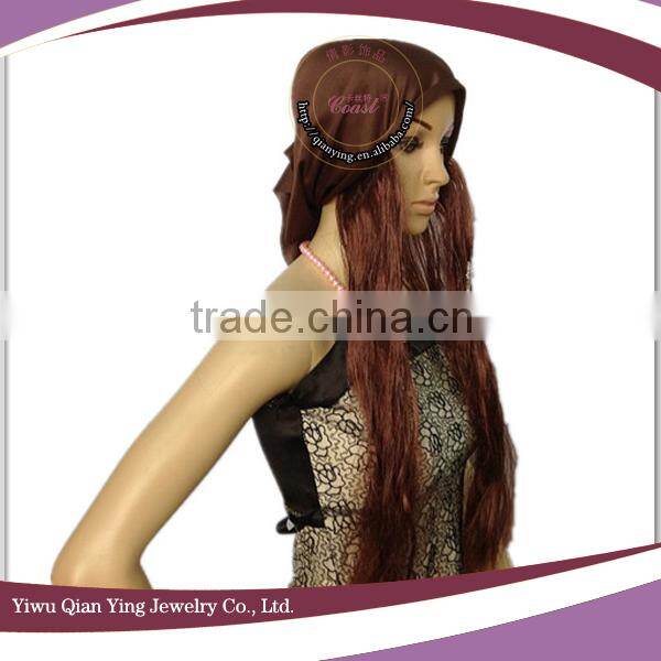 fashion long brown custom wig caps