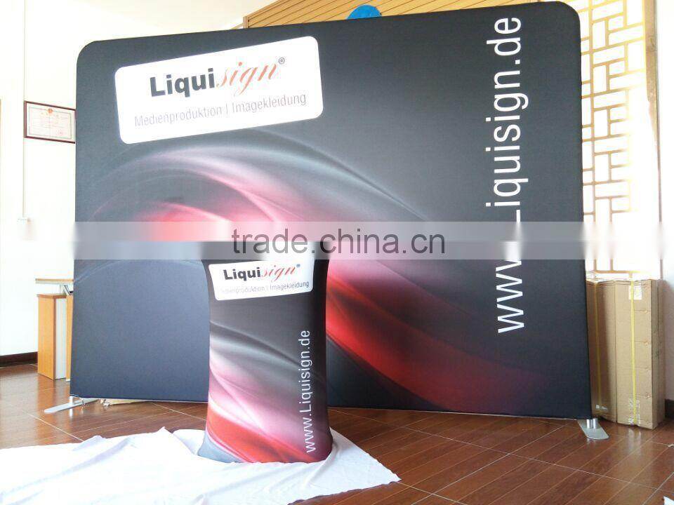 8ft & 10ft aluminum frame portable background stands, tension fabric display stand