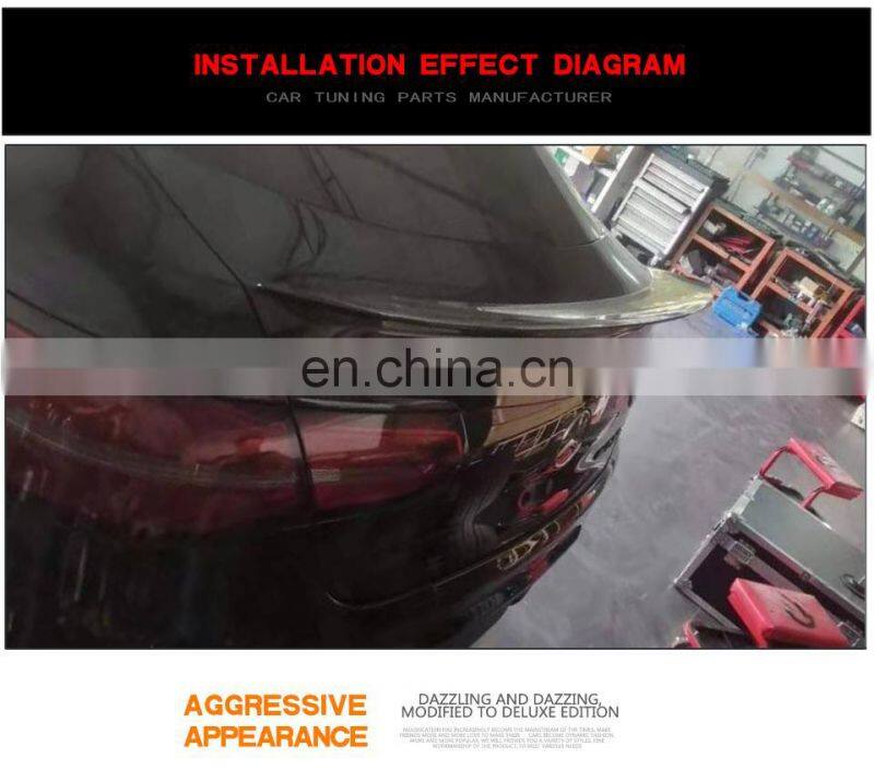 Carbon Fiber Rear Bumper Trunk Wing Spoiler For Mercedes Benz Amg GLC300 X205 GLC Coupe 2016-2019