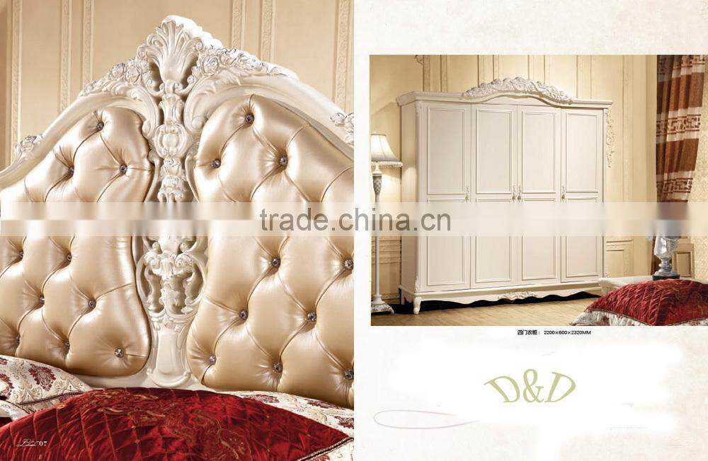 American furniture bed of completely real wood , classical bed , marriage bed