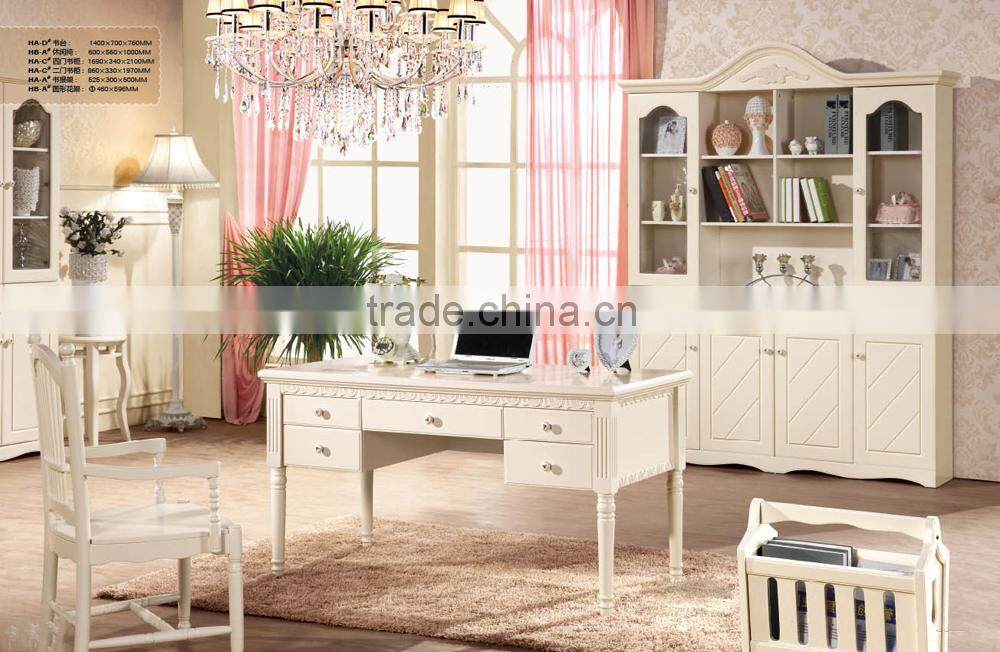 French style Style room furniture writing desk and bookcase