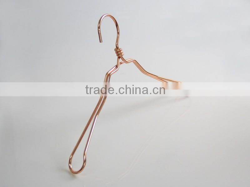 heavy duty red copper metal hanger and pants hanger