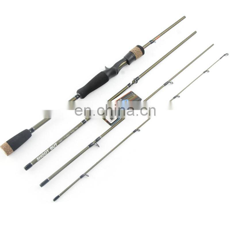 4 Sections Spinning Fishing Poles 1.8/1.98/2.1m Actions 5-22g Lure Weight carbon carp fishing rod