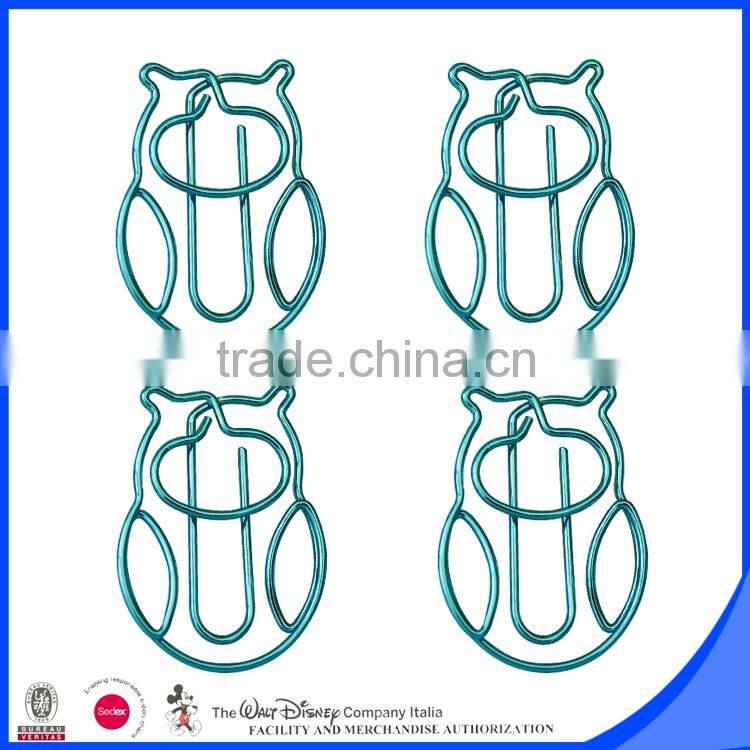 Novelty cardboard package paper clip colorful customized design clip