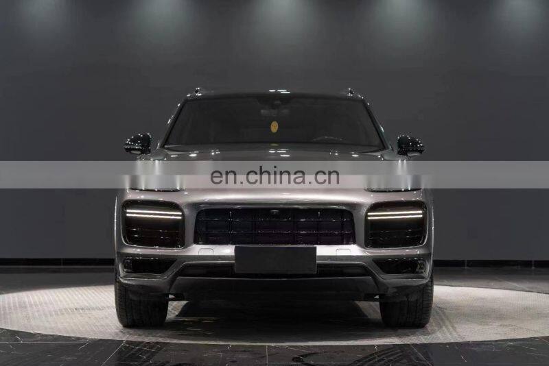 Runde For 18-21 Porsche Cayenne Upgrade Sports Body Kit Front Rear Bumper Wheel Eyebrow Front Lip Rear Diffuser Spoiler