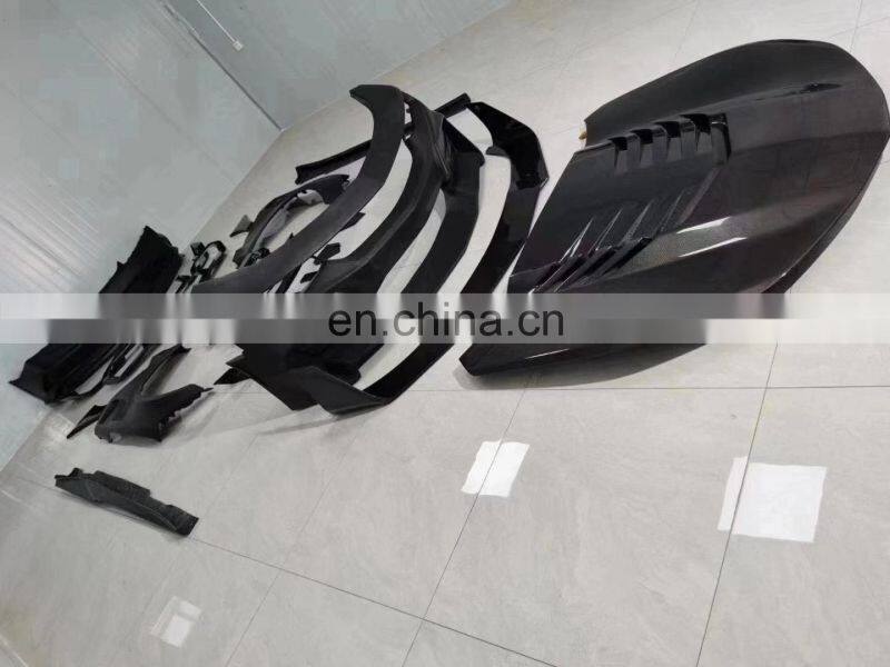 Runde Resin Front Bumper Grille Front Lip Rear Bumper Rear Lip Side Skirts Hood Fender For Chevrolet Carmaro Wide Body Kit