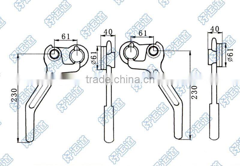 03220/03221 Truck trailer dropside locking gear lock