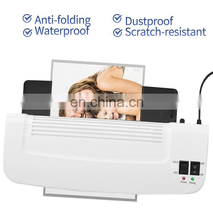 Warm up time 3-4 min A4 Cold Laminator Pouch Laminator Office plastic laminator machine roll