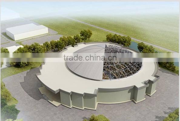 Long span steel structure conference hall design