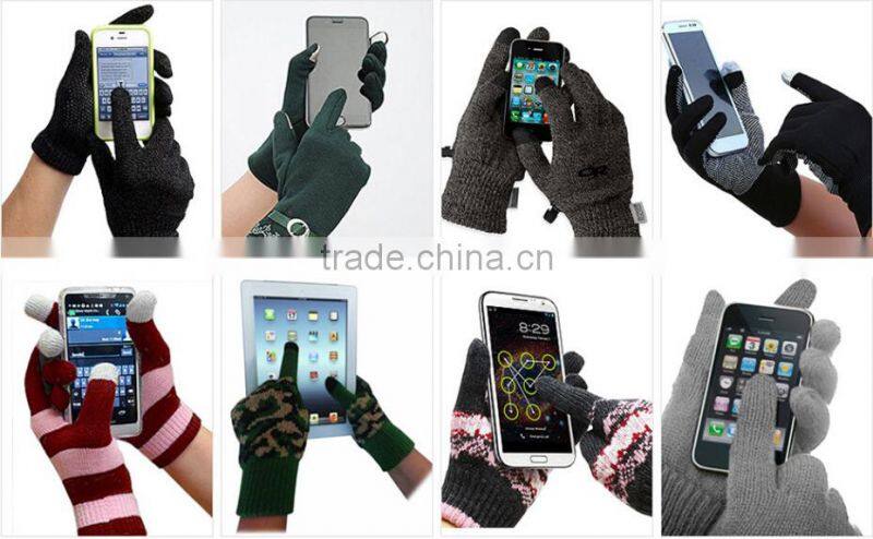 2015 fashion cheap knitted red mittens