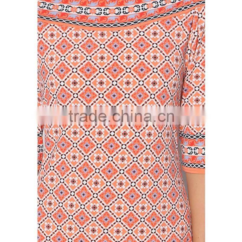 2016 spring hot sale fashion cotton dress design with high quality ladies western dress design D276