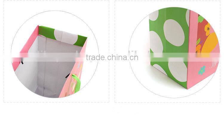 lovely pink candle pattern boutique big paper shopping bag