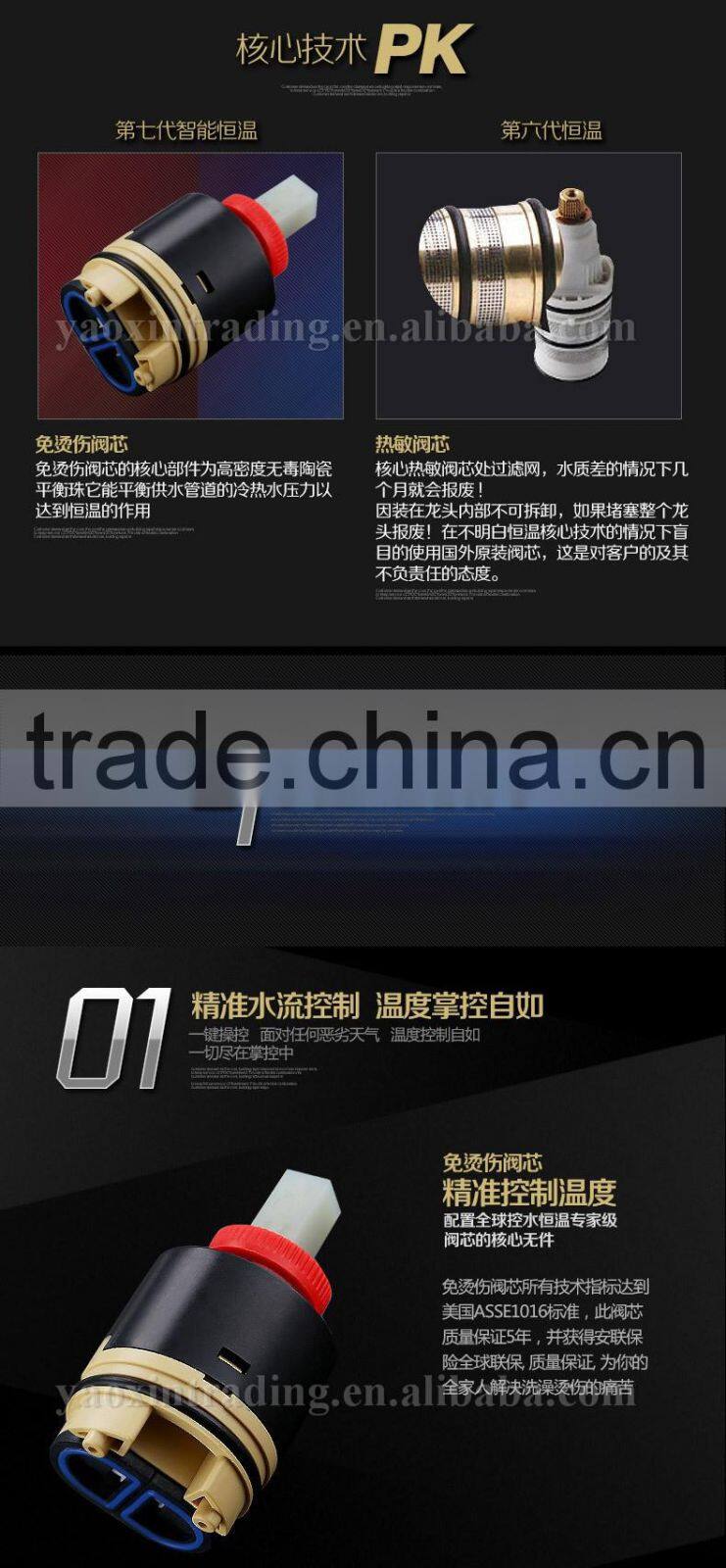 Bathroom Shower Hot and Cold Water Thermostatic Shower Mixer