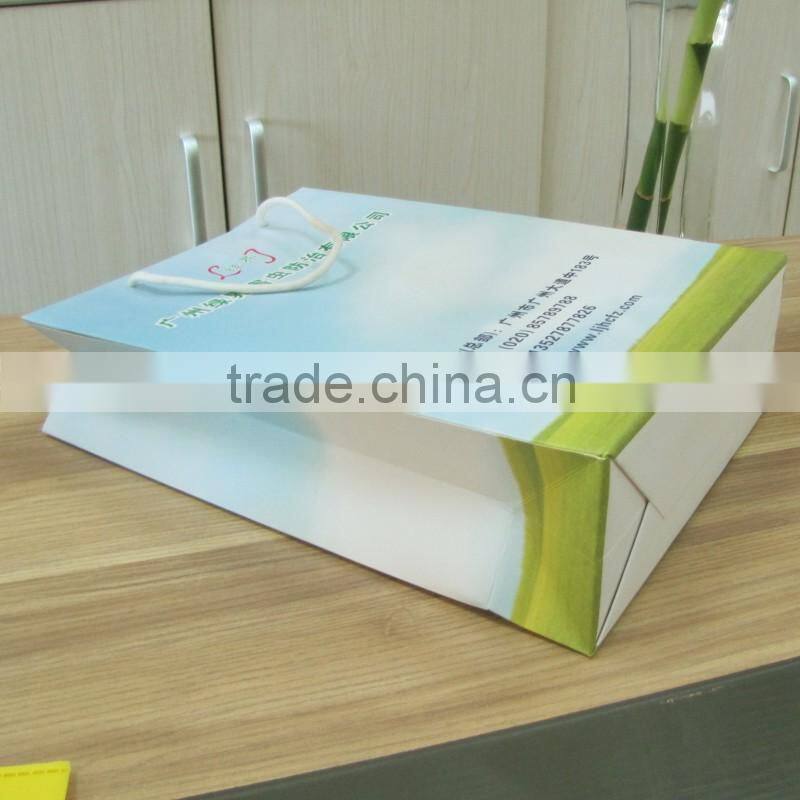 Luxury Paper Shopping Bags Custom Made Shopping Paper Bags 15''x14''x6'' Paper Bags
