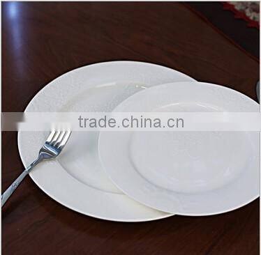 56 pcs White Chinese Porcelain Dinner Set
