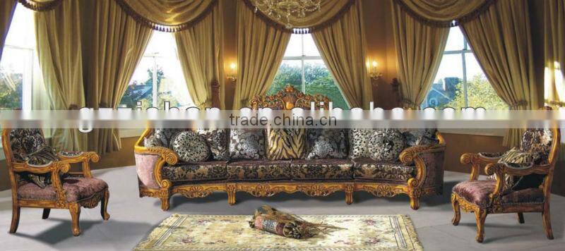 French classic fabric sofa set for living room