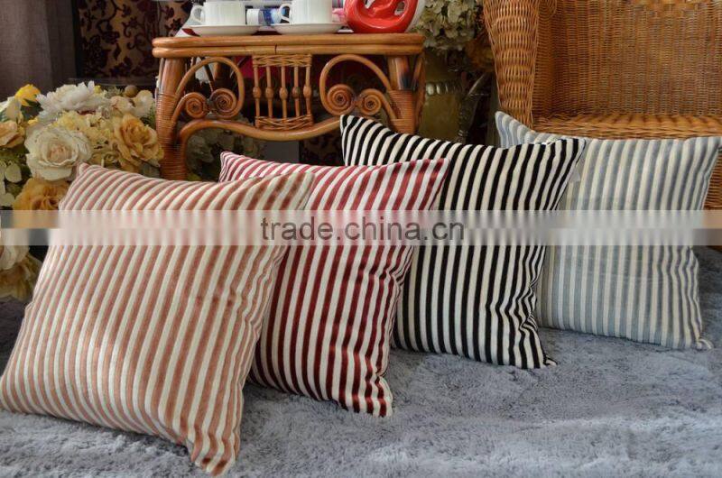 cut velvet stripe pillow