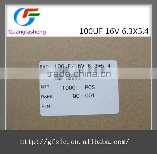 (hot sale)100UF 16V 6.3X5.4