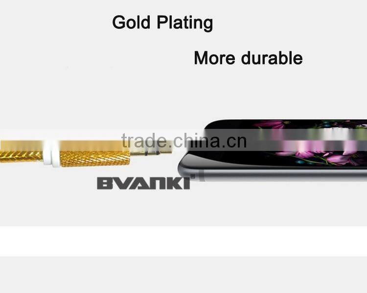 Top selling products in alibaba mobile phone accessories OEM quality 3.5mm aux audio cable with good offer free sample