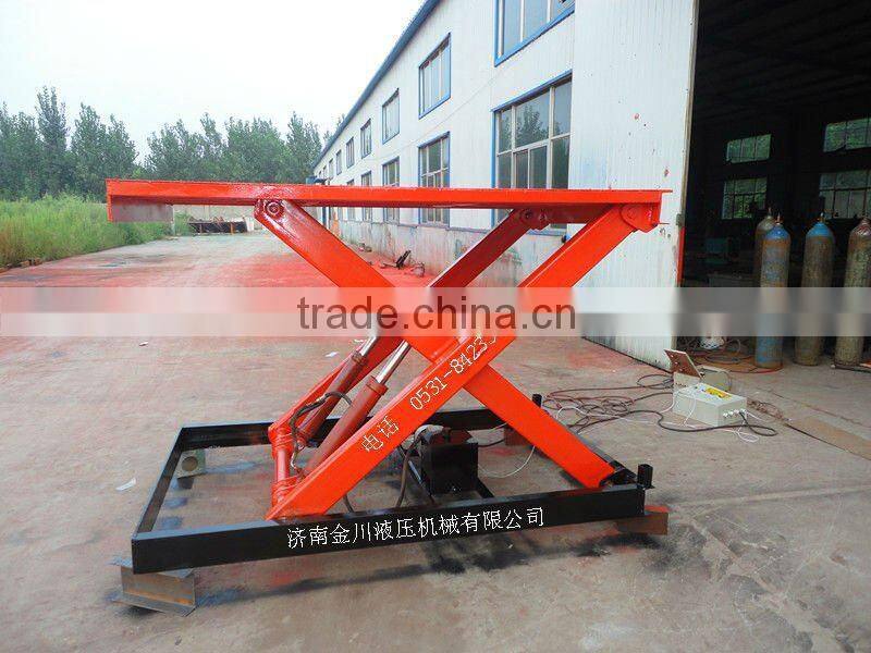 Stationary double cylinder Scissor elevater