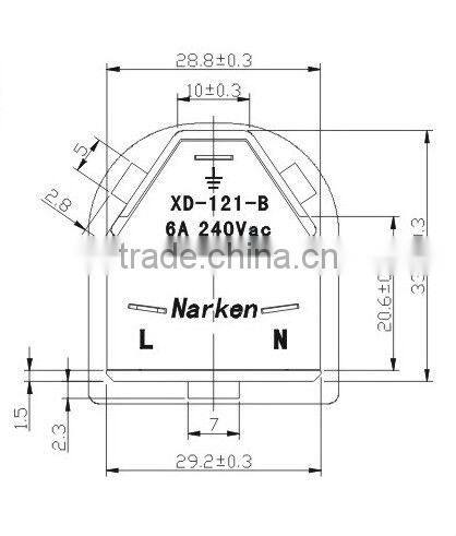 India 6A 240V 32 amps industrial socket