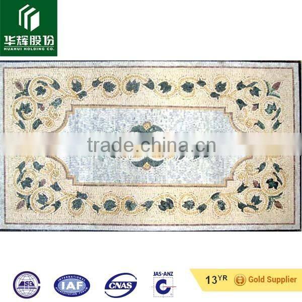 water jet marble modern house dinning flooring carpet design