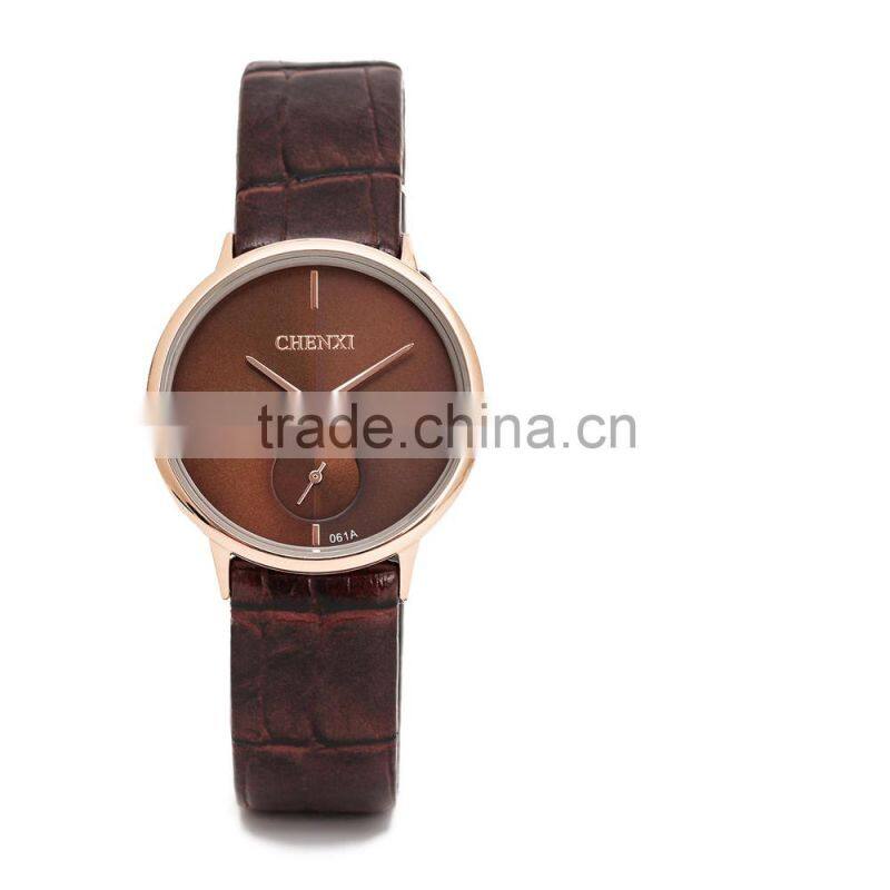 2016 China Manufacturer for Unisex Leather strap quartz watch