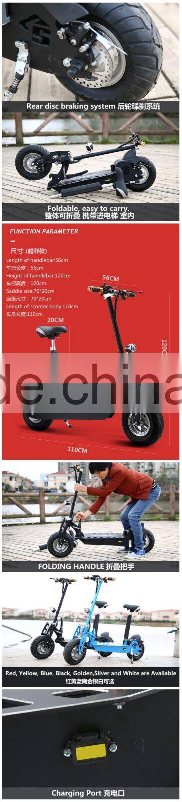 li-ion battery stand up electric scooter