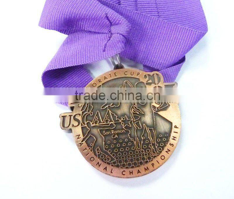 2012 hot sale Sport metal medal with imitation hard enamel