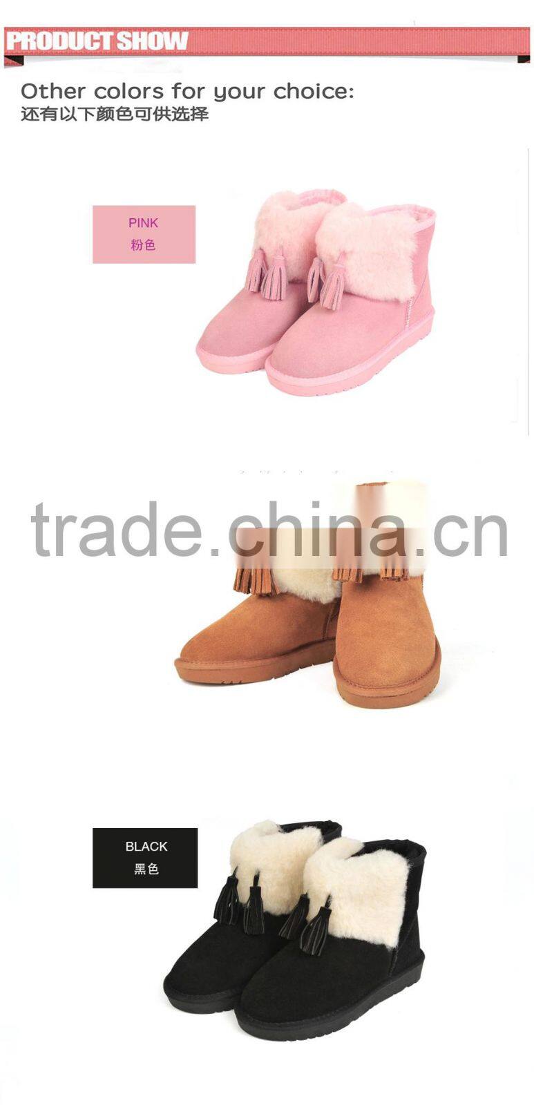 New product winter cheap snow boot for girls