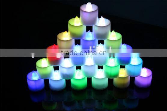 New Flickering 12 Flicker Light Flameless LED Tealight Tea Candles Wedding Light romantic and fancy atmosphere candle light