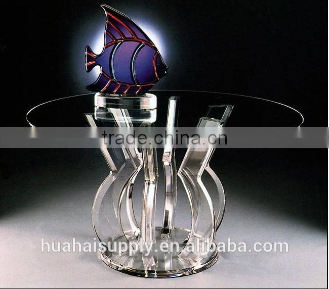 special shape acrylic modern dining table