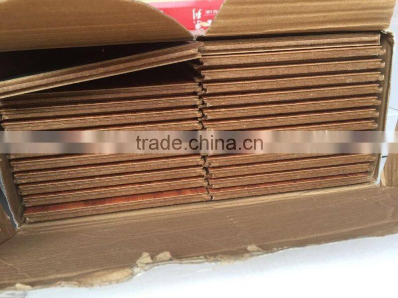dark color HDF laminate wood flooring Foshan