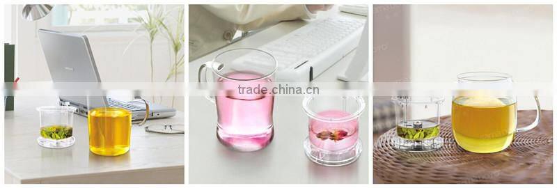 New Arrival ! "SAMADOYO" 400 ML High-grade Office Drinking Glass Cup For Making Tea