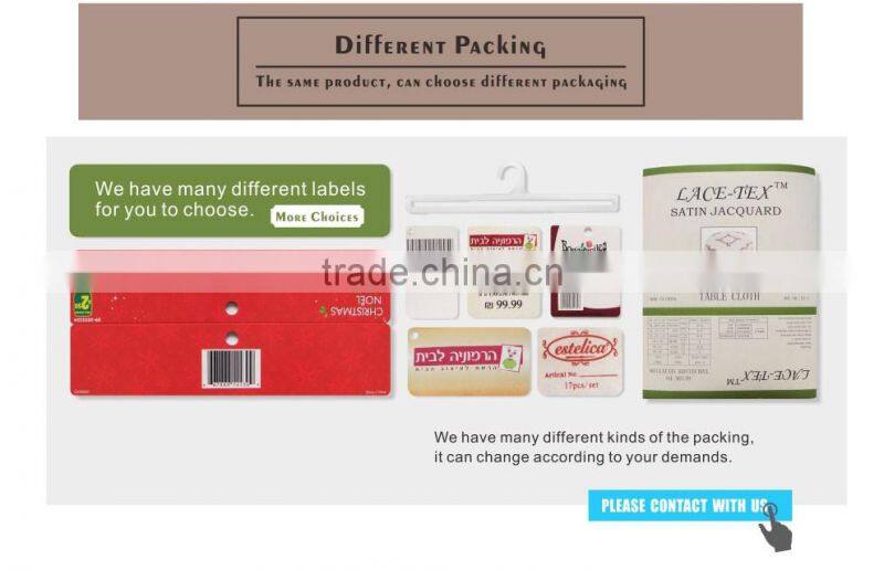 polyester tissue box cover embroidered wtih clover on satin fabric