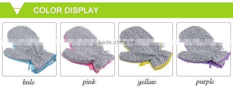 wood fiber Strong Wax oil waterproof household cleaning gloves