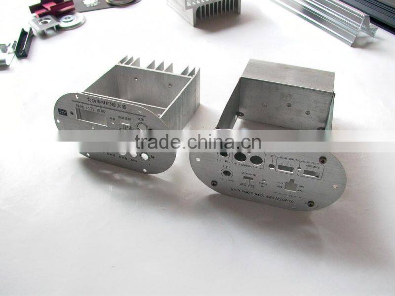 Anodized aluminum profile for building materials