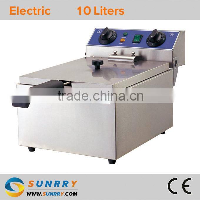 Counter-top water fryer 1 tank potato chips fryer 10l with ce approval (SY-TF110 SUNRRY)