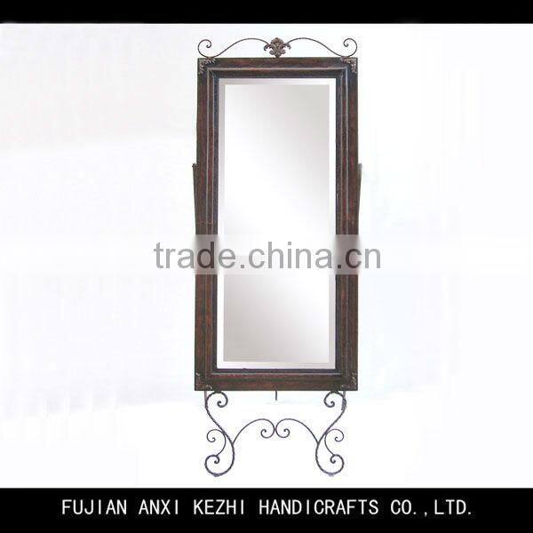 antique iron full length cosmetic mirror
